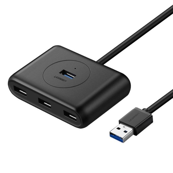Ugreen - UGreen USB 3.0 Gen 1 HUB 4x USB Svart