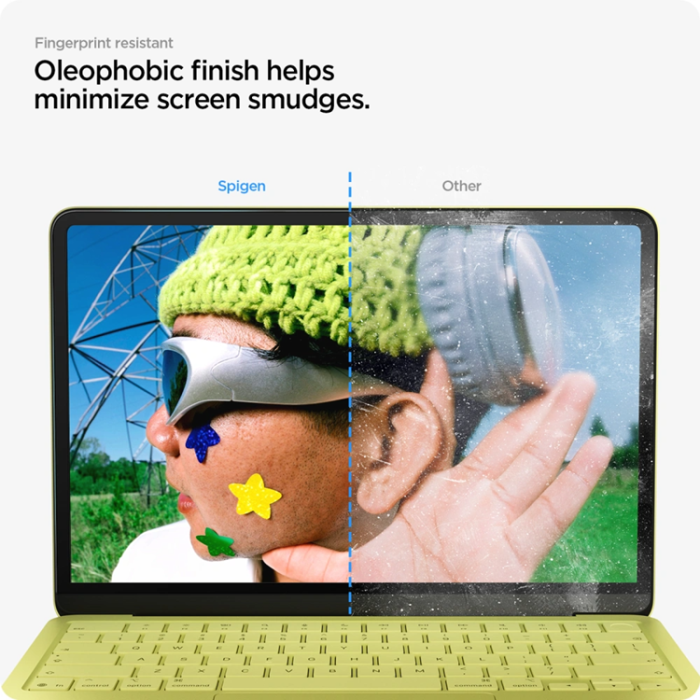 Spigen - Spigen Härdat Glas Skärmskydd För Macbook Neo 13 (2026) Slim FC - Svart