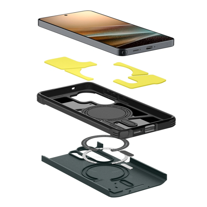 Spigen - Spigen Mobilskal För Galaxy S26 Ultra MagSafe Tough Armor - Abyss Grön