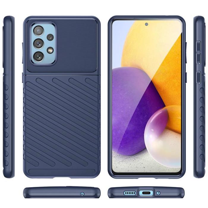 OEM - Galaxy A73 Thunder Flexible Skal - Blå