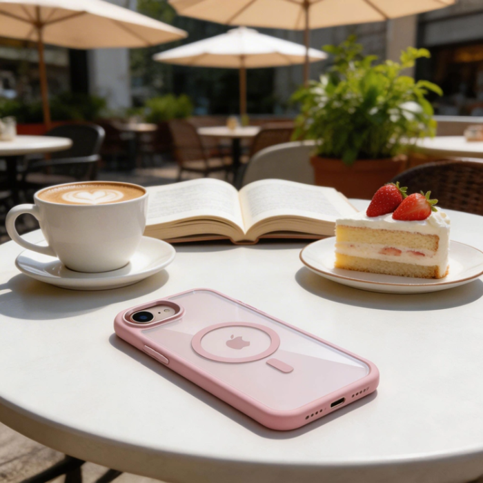 Tech-Protect - Tech-Protect Mobilskal För iPhone 16e/17e Magsafe Magmat - Rosa/Clear