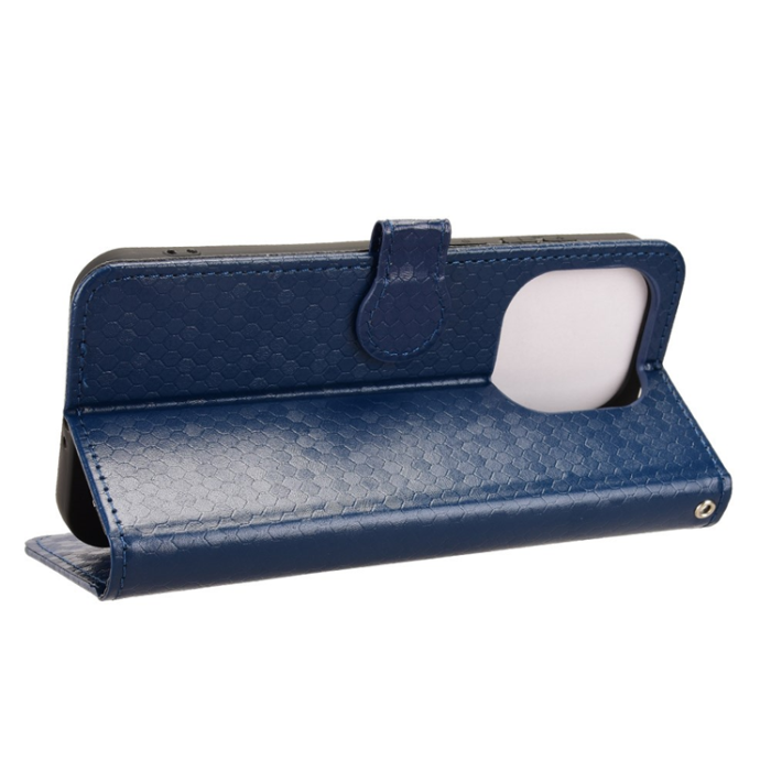 A-One Brand - OnePlus 15 5G Konstläder Plånboksfodral Dot Pattern Imprint - Blå