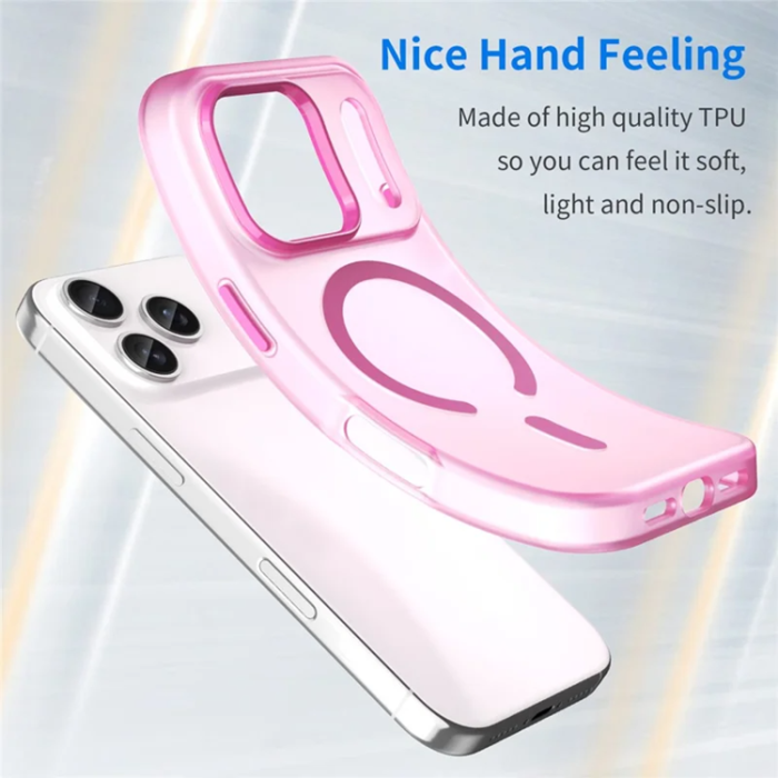 A-One Brand - iPhone 17 Pro Mobilskal MagSafe Matte Translucent - Rosa
