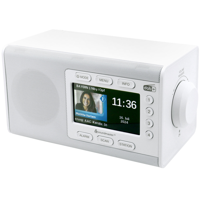 Soundmaster - Soundmaster Bordsradio med färg-display och förvalsknappar