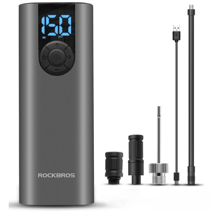 Rockbros - Rockbros Elektrisk Cykelpump - Svart