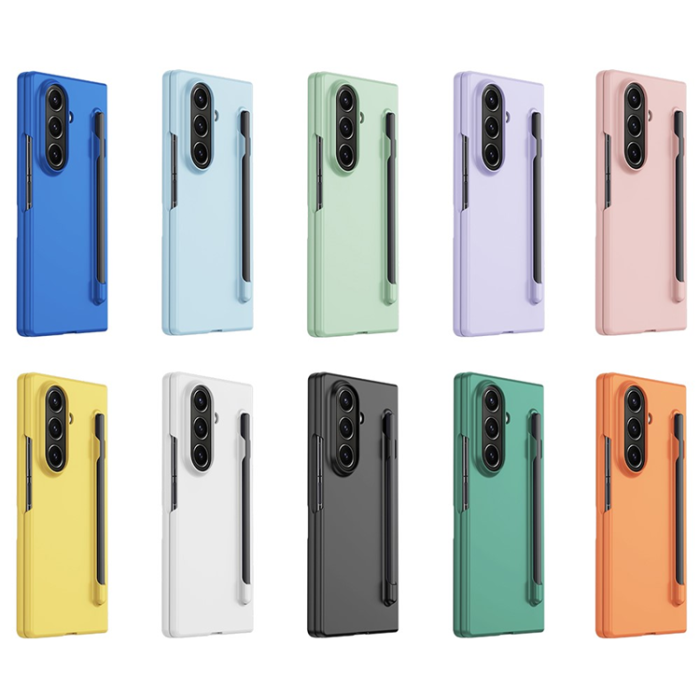 A-One Brand - Galaxy Z Fold 7 Mobilskal med Härdat glas och Pennfack Skin Feel