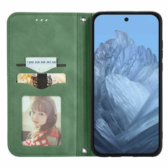 A-One Brand - Google Pixel 10/10 Pro Plånboksfodral Magnetic Absorption - Grön