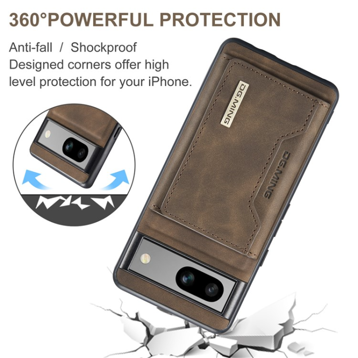 DG.MING - DG.MING Google Pixel 7A Plånboksfodral M2 2-in-1 - Coffee