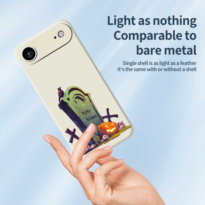 A-One Brand - iPhone Air Mobilskal med Halloween Tombstone Pattern TPU - Grön
