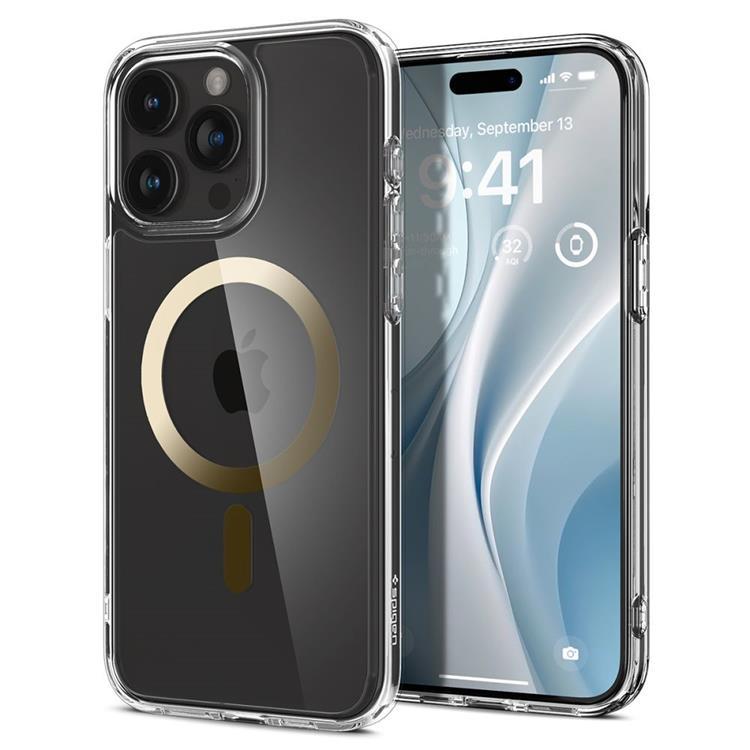 Spigen iPhone 15 Pro Max Mobilskal Magsafe Ultra Hybrid - Guld | 2353 | AlltMobil