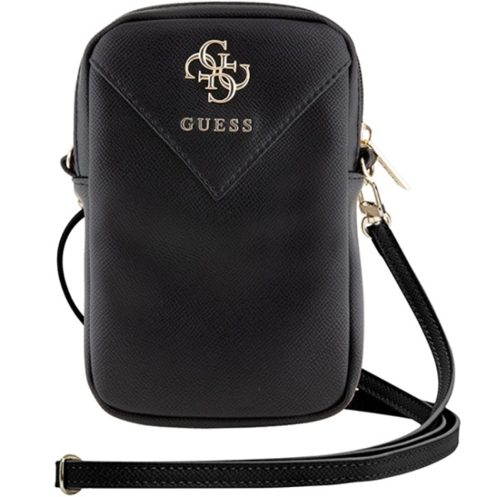 Guess - Guess Mobilväska Zip Triangle 4G - Svart