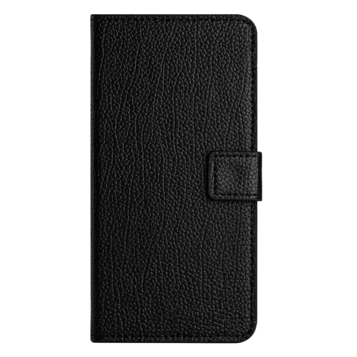 A-One Brand - Plånboksfodral För Galaxy A14 5G/4G Litchi Texture - Svart