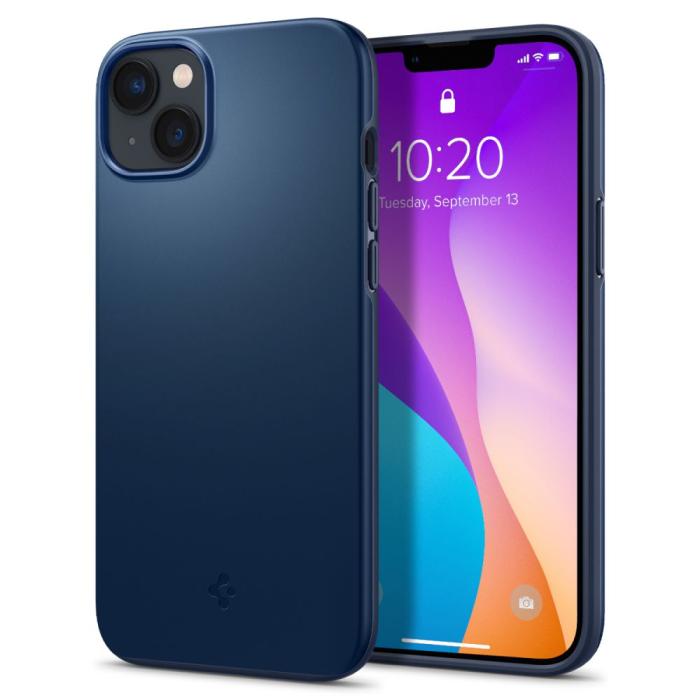 Spigen - Spigen iPhone 14 Plus Skal Thin Fit - Marinblå