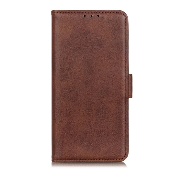 OEM - Mobilskal till Samsung Galaxy S26 Ultra Ställ Cowhide Textur KonstLäder - Brun