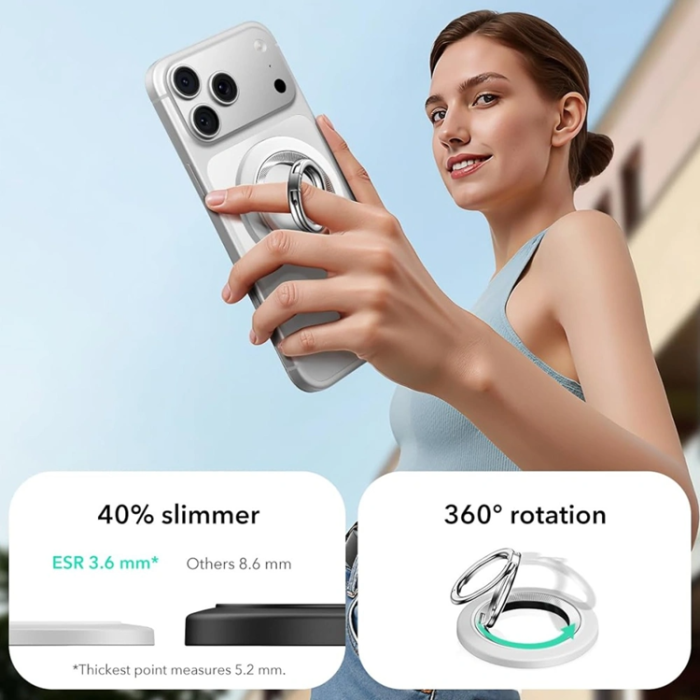 ESR - ESR Magnetic Magsafe Phone Ringhållare Halolock - Vit
