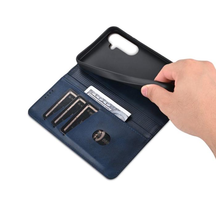 OEM - AZNS Samsung Galaxy S26 Plånboksfodral Konstläder - Blå