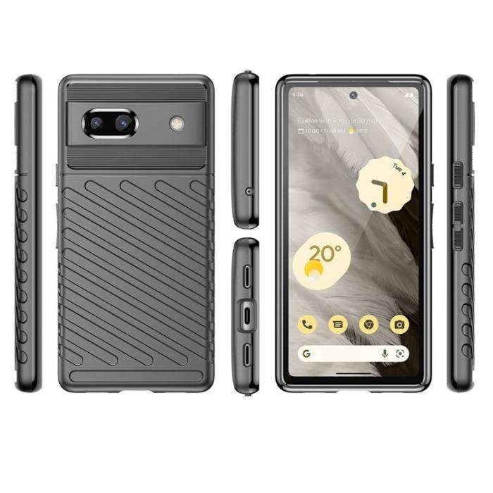 OEM - Google Pixel 7a Mobilskal Thunder Silicone Armor - Svart