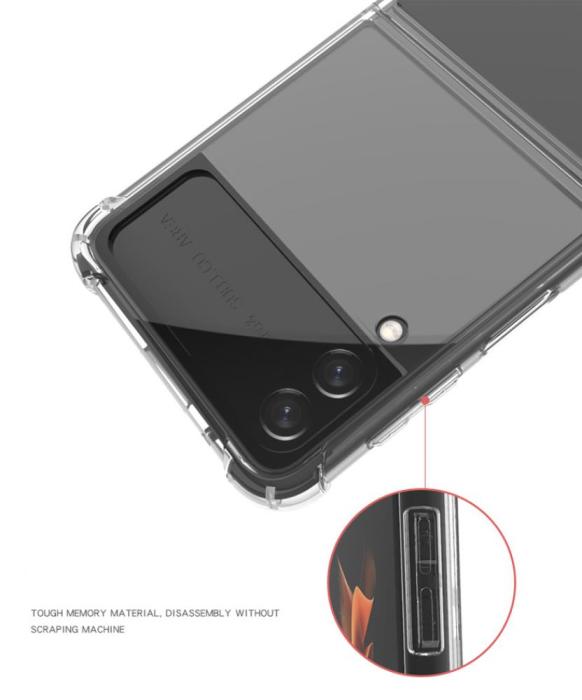 A-One Brand - Shock-Proof TPU Skal Samsung Galaxy Z Flip 3 - Clear