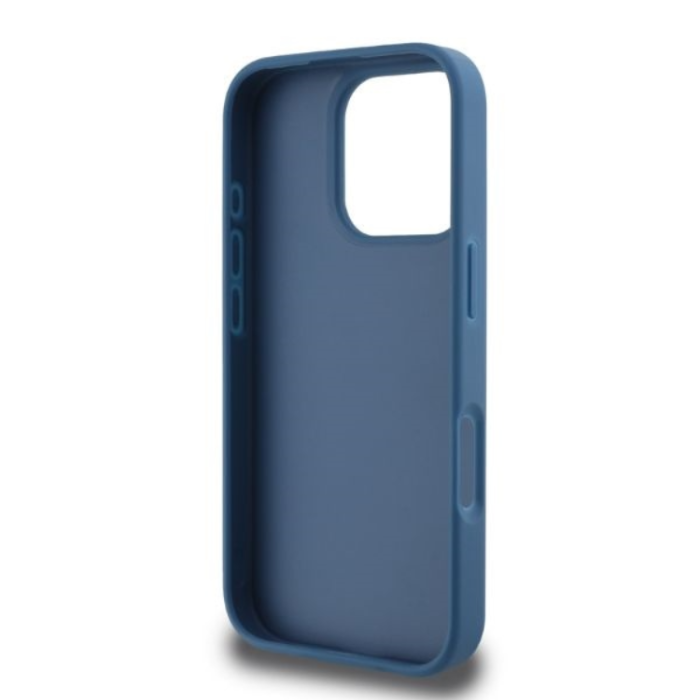 Guess - Guess iPhone 16 Pro Max Mobilskal 4G Bottom Stripe - Blå