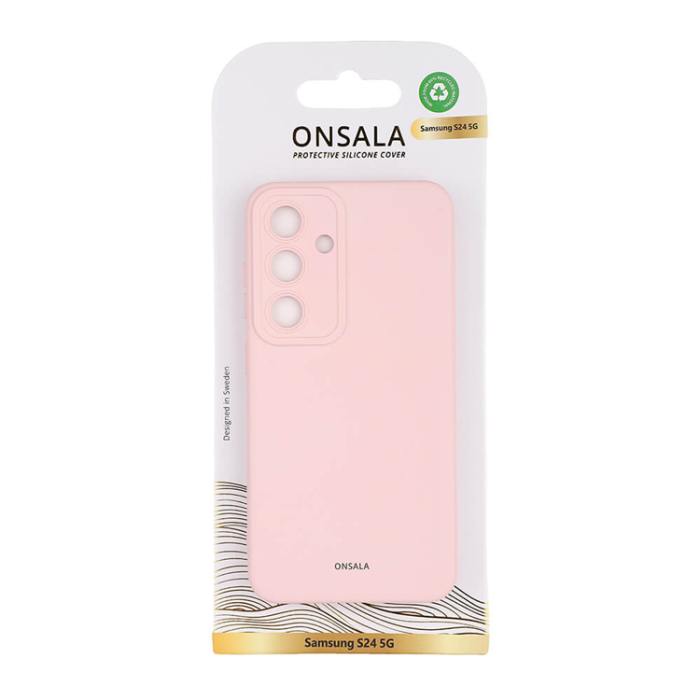 Onsala - Onsala Galaxy S24 Mobilskal Silikonkänsla - Rosa
