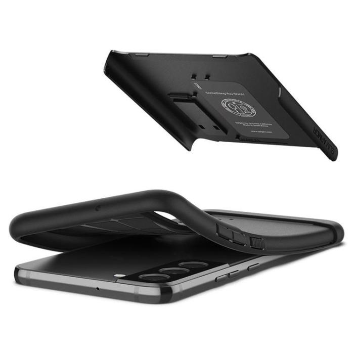 UTGATT1 - Spigen Slim Armor Skal Galaxy S22 - Svart