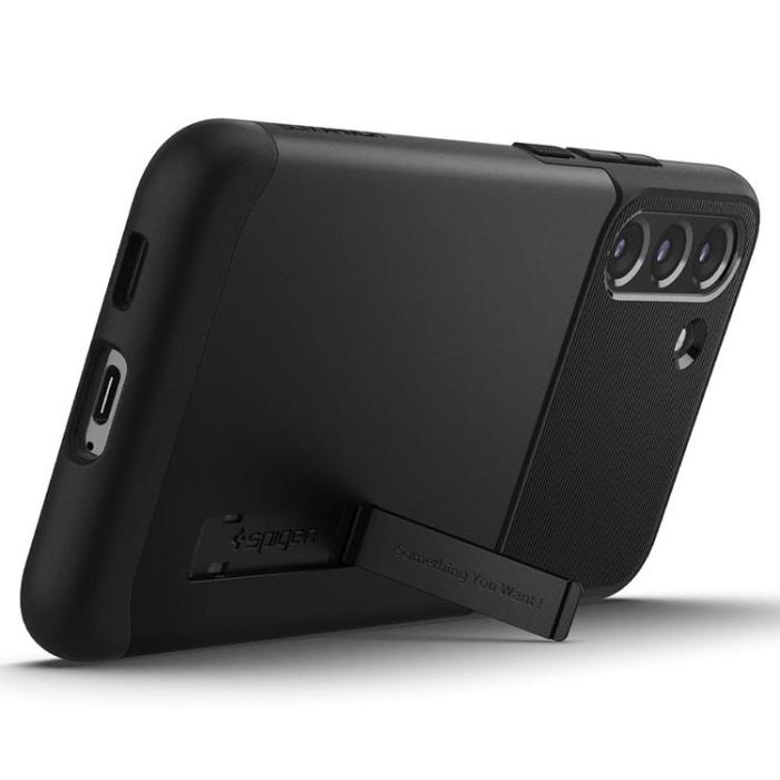 UTGATT1 - Spigen Slim Armor Skal Galaxy S22 - Svart