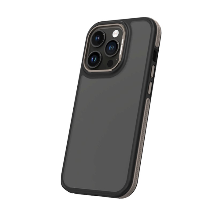 OEM - iPhone 14 Pro Max Mobilskal Crystal Black - Grå