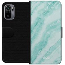 Gustaf - Pl&aring;nboksfodral till Xiaomi Redmi Note 10S med Mint Marble