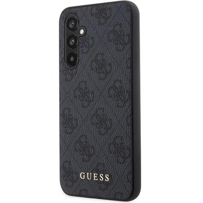 Guess - Guess Galaxy A54 5G Mobilskal Metall Gold Logo - Grå