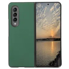 OEM - Galaxy Z Flip 4 Skal Cross Texture - Grön