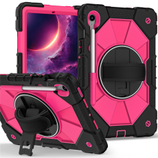 A-One Brand - Galaxy Tab S10 FE/S9 FE/S9 Skal Kickstand med Rem - Svart/Rosé