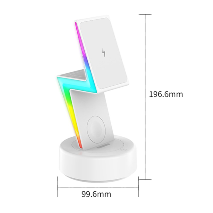 OEM - 3in1 MagSafe Trådlös Laddare iPhone, Apple Watch, Airpods 15W - MY002