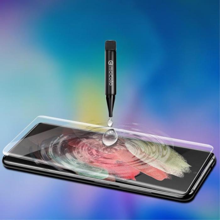 Mocolo - MOCOLO 3D Curved UV Härdat glas Galaxy S22 Ultra 5G