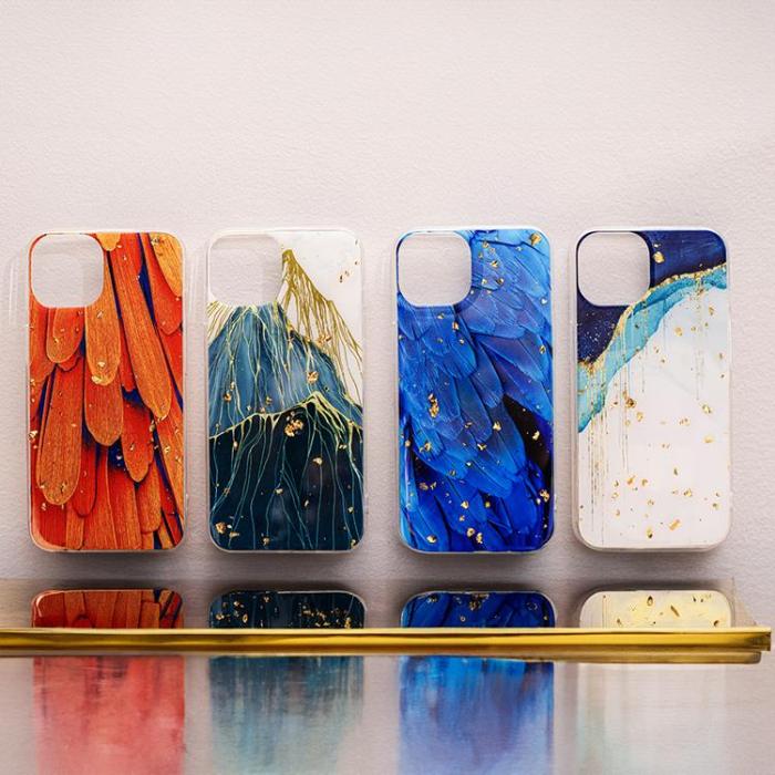 OEM - iPhone 12/12 Pro Mobilskal Guld Glam - Mountain