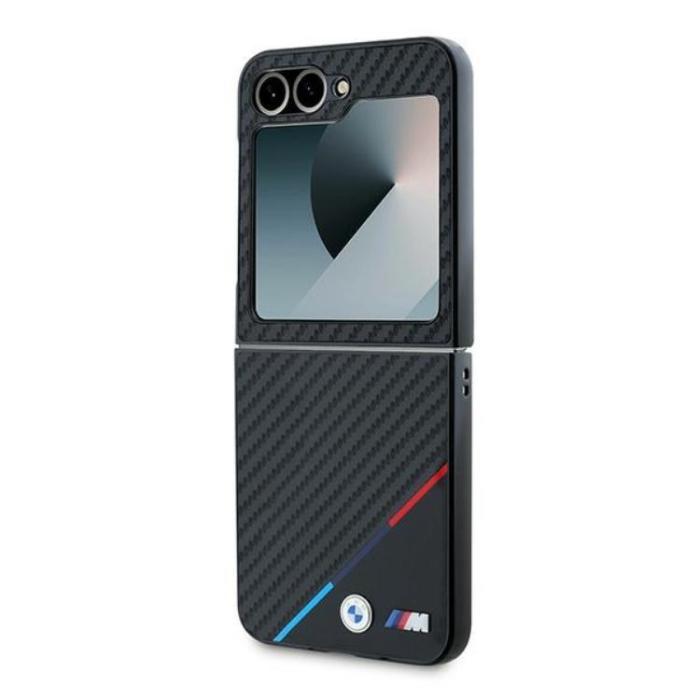 BMW - BMW Galaxy Z Flip 6 Mobilskal Carbon Tricolor - Svart
