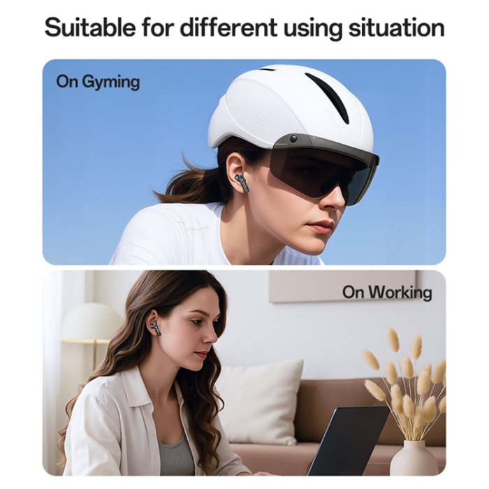 Yesido - YESIDO TWS Trådlösa Bluetooth-Hörlurar In-ear ANC + ENC TWS37 - Svart