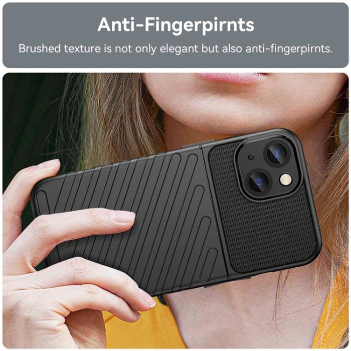 OEM - iPhone 14 Plus Skal Thunder Twill - Svart