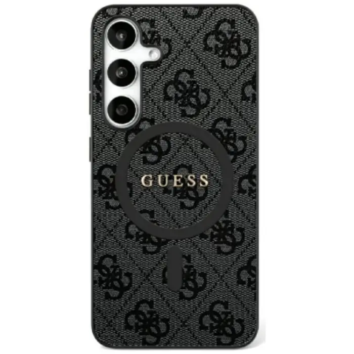 Guess - Guess Galaxy S25 Mobilskal MagSafe 4G Ring Classic Logo - Svart