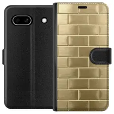 Gustaf - Pl&aring;nboksfodral till Google Pixel 7a med Gyllene Murstenar