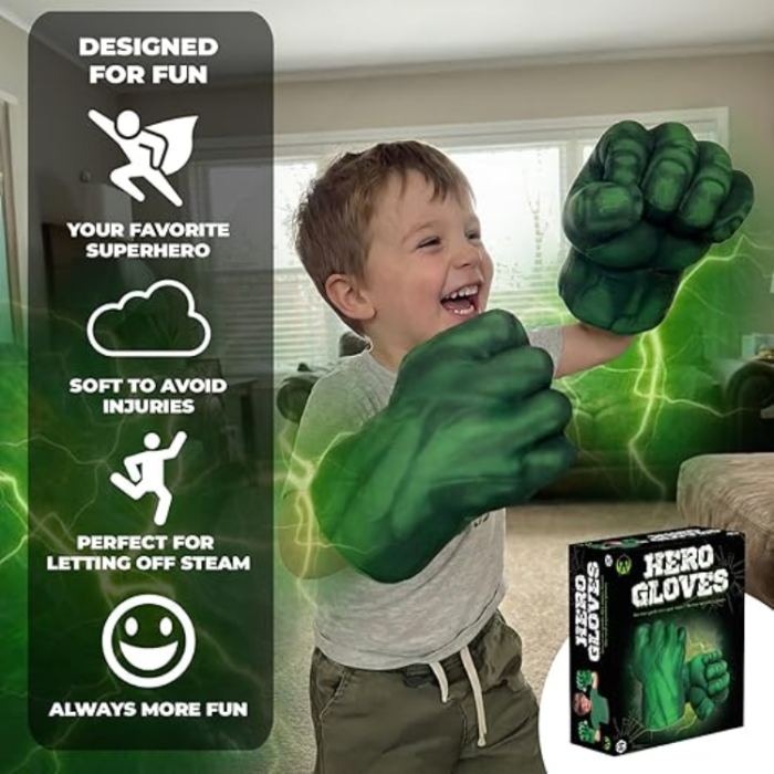 Original Cup - Original Cup Hulk Boxningshandskar Stora Skumhänder För Barn, Lek & Cosplay