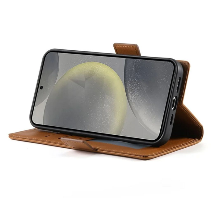 OEM - Galaxy S25 Plus Plånboksfodral - Brun