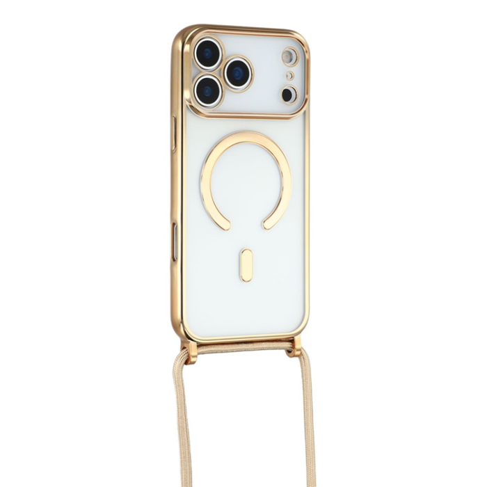 A-One Brand - iPhone 17 Pro Max Mobilskal MagSafe Electroplating TPU - Guld