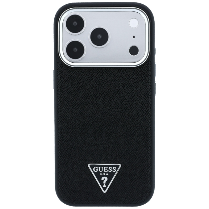 Guess - Guess Mobilskal För iPhone 18 Pro/17 Pro Magsafe Grained Triangle Logo