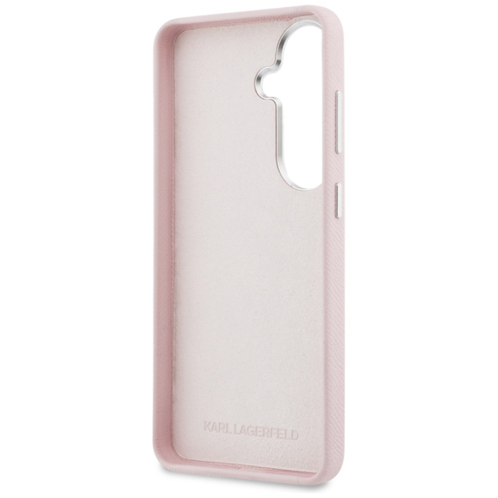 KARL LAGERFELD - Karl Lagerfeld Mobilskal För Galaxy S26 Magsafe Grained Signature Metal Resin