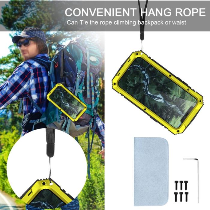 R-JUST - R-JUST iPhone 12 Pro Max Skal Shockproof Gult Fodral