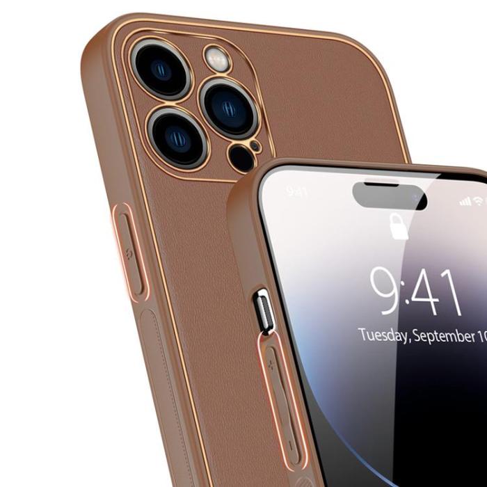 Dux Ducis - Dux Ducis iPhone 14 Pro Skal Yolo - Brun