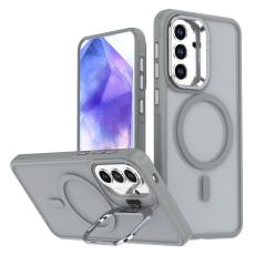 OEM - Mobilskal f&ouml;r Samsung Galaxy S26 Magnetiskt F&auml;llbart St&auml;ll - Gr&aring;