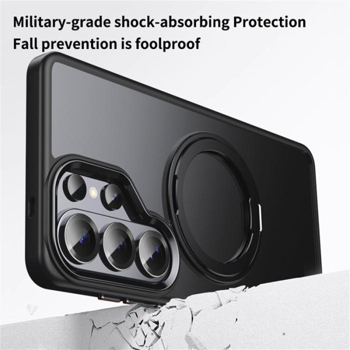 OEM - Mobilskal för Samsung Galaxy S26 Ultra Magnetiskt TPU + Metall Kickstand Silver