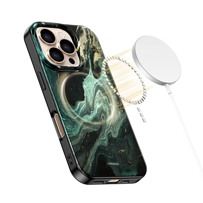 Tech-Protect - Tech-Protect iPhone 16 Pro Max Mobilskal Magsafe Lamano - Verde Aura