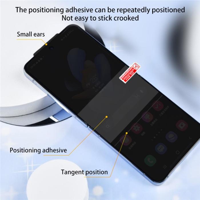 A-One Brand - Galaxy Z Flip 4 Privacy Skärmskydd TPU Anti-Spy